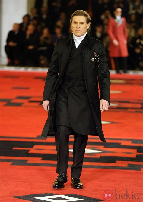 willem dafoe prada runway